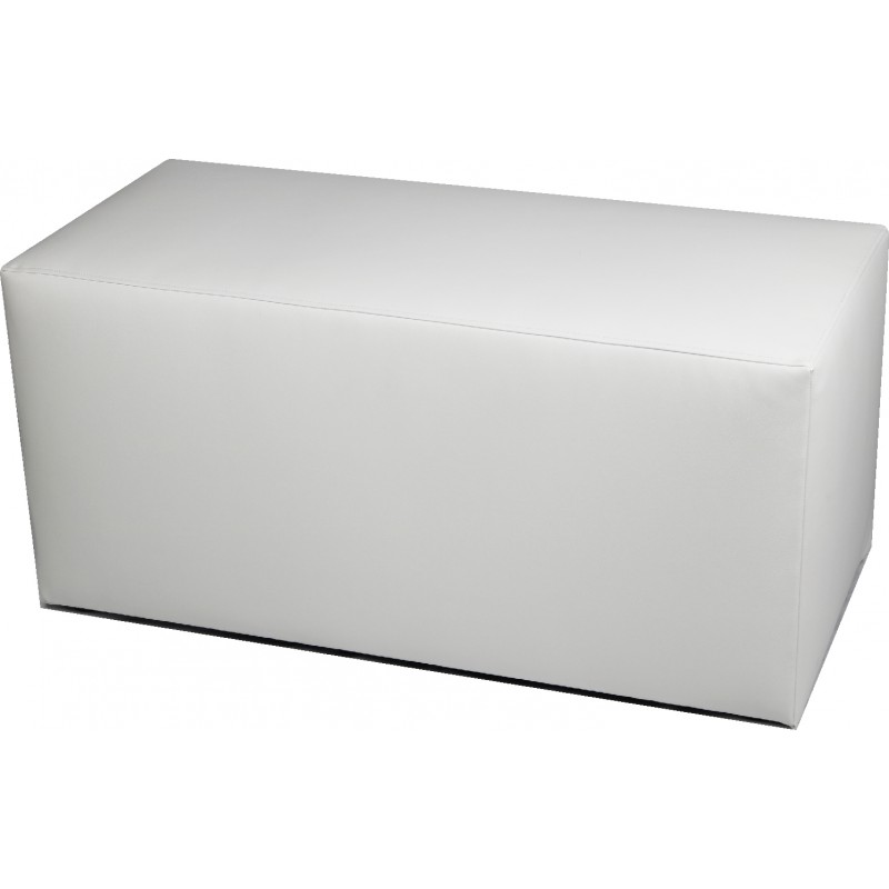 POUF PANCA XL ECOPELLE BIANCO
