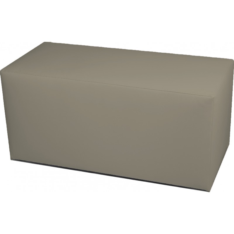 POUF PANCA ECOPELLE TORTORA
