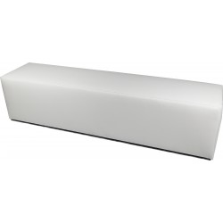 POUF PANCA XL ECOPELLE BIANCO