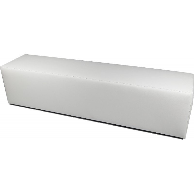 POUF PANCA XL ECOPELLE BIANCO