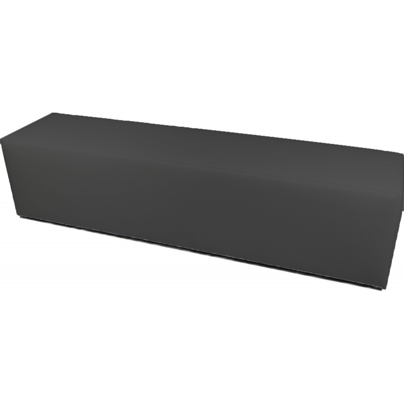 POUF PANCA XL ECOPELLE GRIGIO