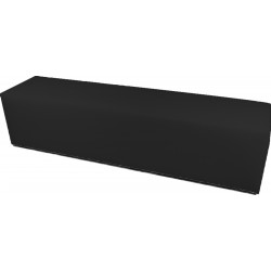 POUF PANCA XL ECOPELLE GRIGIO