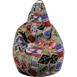 POLTRONA SACCO CARTOLINE DAL MONDO