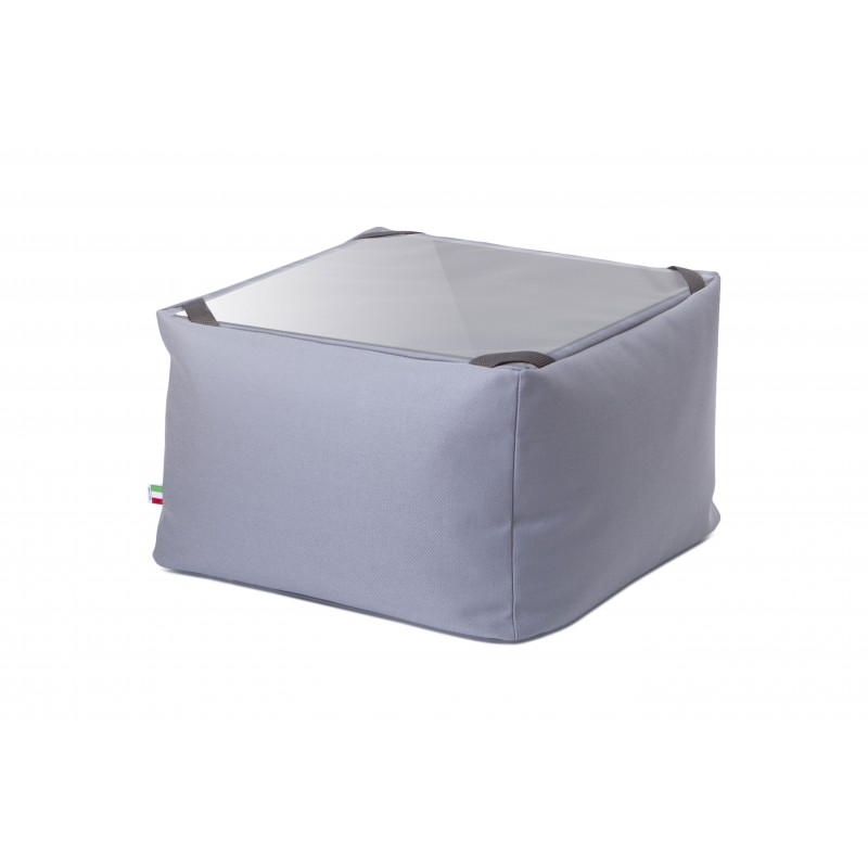 POUF SANTORINI GRIGIO CHIARO