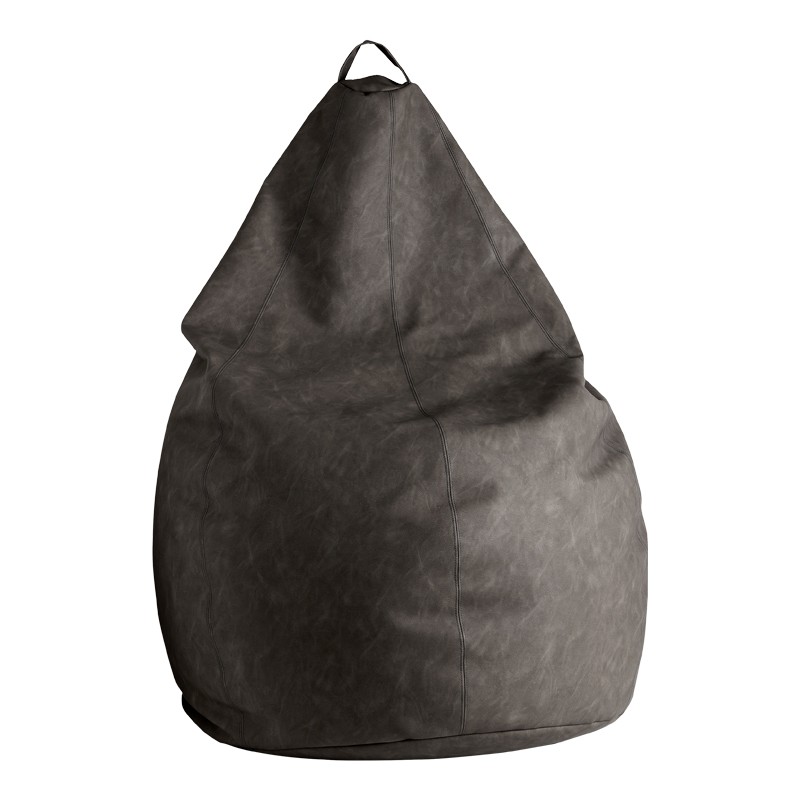 POLTRONA SACCO SUPERBA VINTAGE GRIGIO SCURO