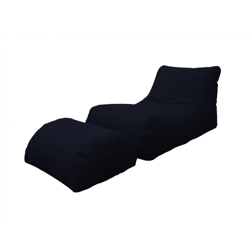 LETTINO CHAISE LONGUE NERO