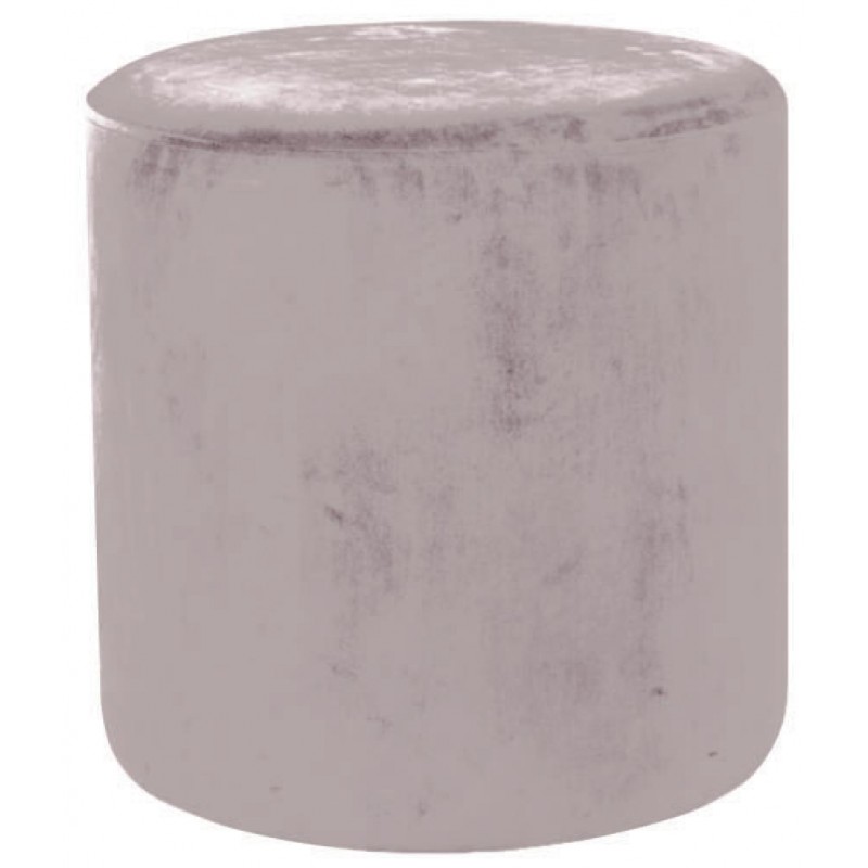 POUF CILINDRO Ø 40 CM VELLUTO ROSA ANTICO