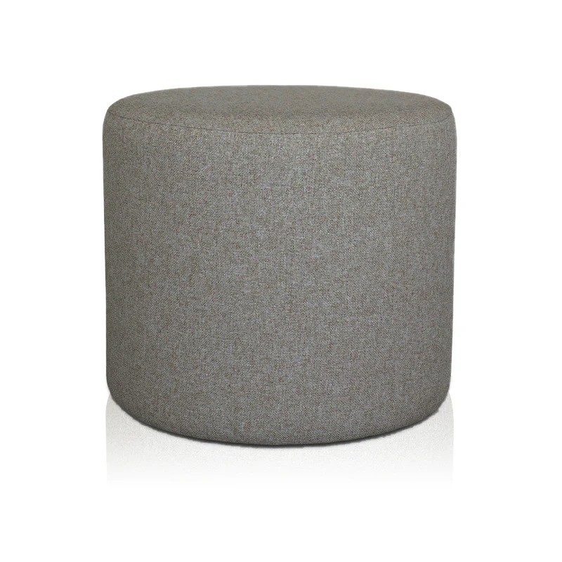 POUF CILINDRO Ø 40 CM TESSUTO GRIGIO SCURO