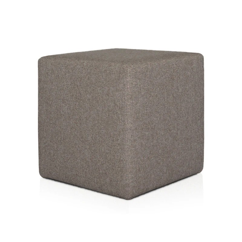 POUF CUBO CM 40 TESSUTO GRIGIO ANTRACITE