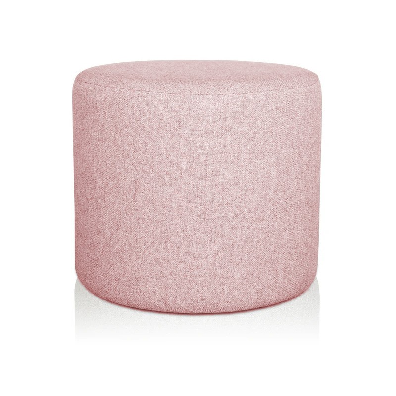 POUF CILINDRO Ø 40 CM TESSUTO ROSA