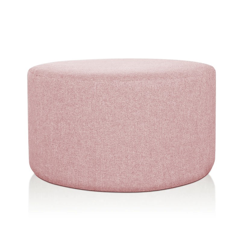 POUF CILINDRO XL Ø 80 CM TESSUTO ROSA