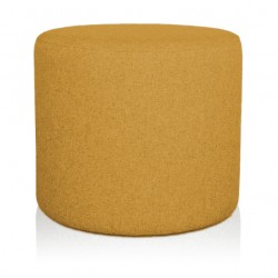 POUF CILINDRO Ø 40 CM TESSUTO GIALLO