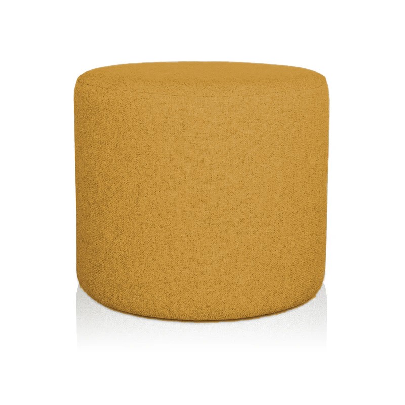 POUF CILINDRO Ø 40 CM TESSUTO GIALLO
