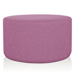 POUF CILINDRO XL Ø 80 CM TESSUTO MALVA