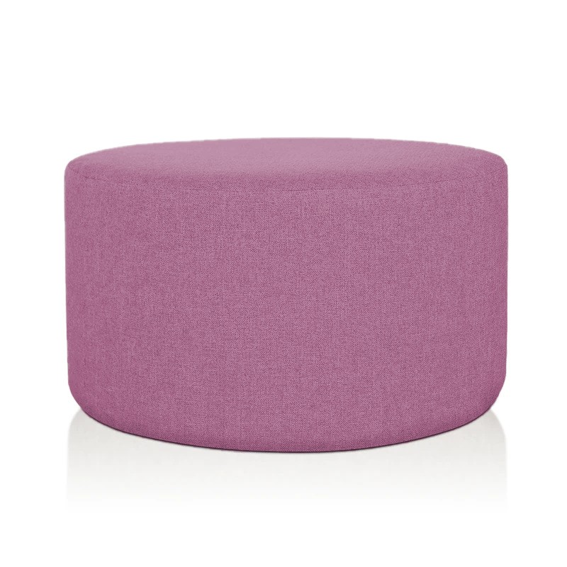 POUF CILINDRO XL Ø 80 CM TESSUTO MALVA