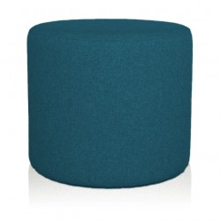 POUF CILINDRO Ø 40 CM TESSUTO BLU