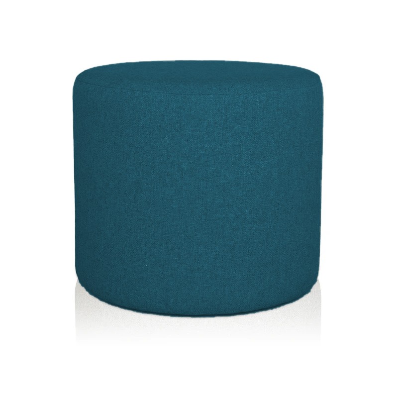 POUF CILINDRO Ø 40 CM TESSUTO BLU