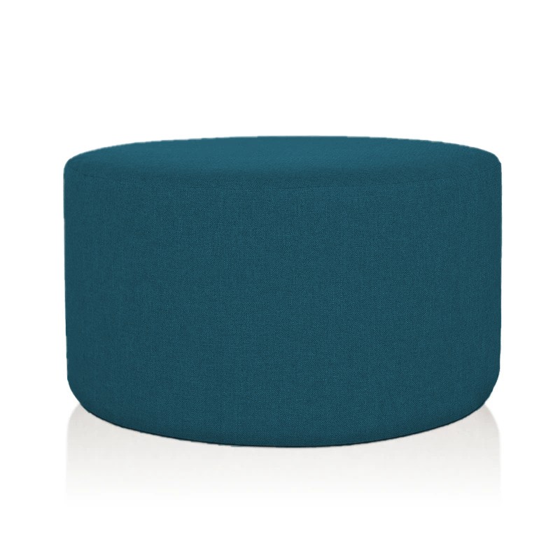 POUF CILINDRO XL Ø 80 CM TESSUTO BLU