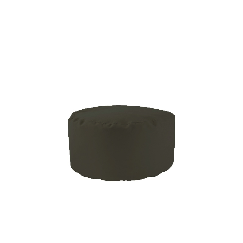 POUF TONDO LUXOR GRIGIO