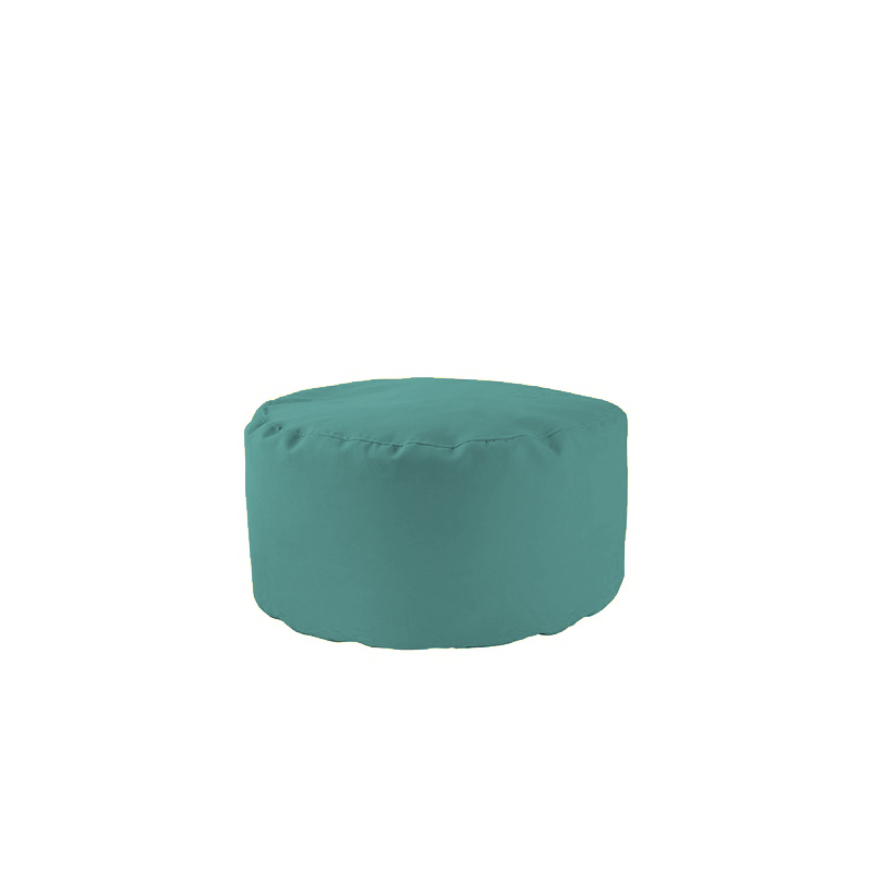 POUF TONDO LUXOR TURCHESE