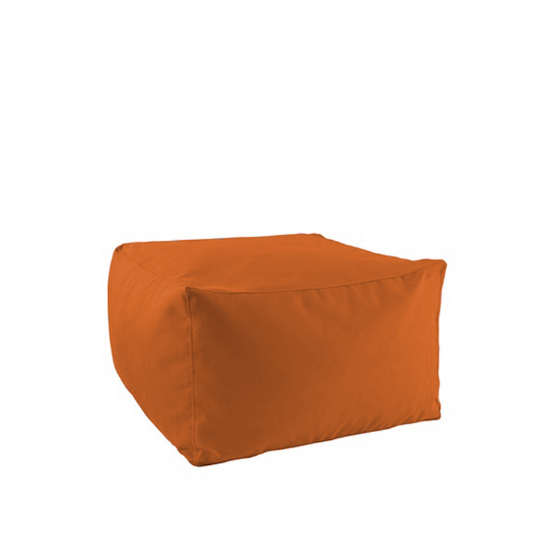 POUF QUADRATO LUXOR ARANCIO
