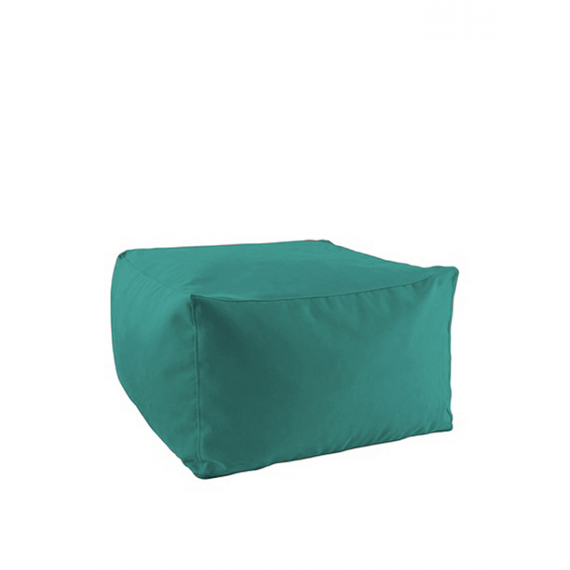 POUF QUADRATO LUXOR TURCHESE