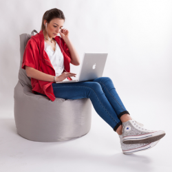 POLTRONA POUF REST BIANCO