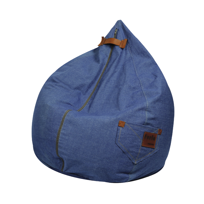 POLTRONA SACCO IN TESSUTO DENIM