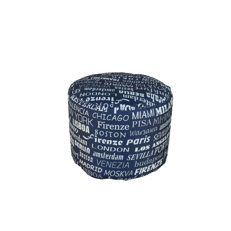 POUF TONDO BIG CITY BLU