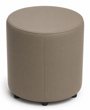 Pouf Cilindro Ø 40 Cm Ecopelle Tortora
