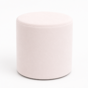 Pouf Cilindro Ø 40 Cm Velluto Rosa Antico