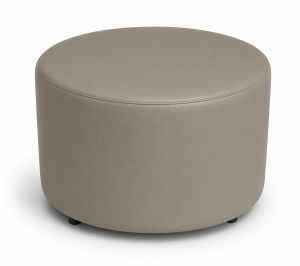 Pouf Cilindro Xl Ø 80 Cm Ecopelle Tortora