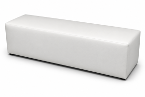 Pouf Panca Xl Cm 180 Ecopelle Bianco