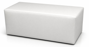 Pouf Panca Cm 90 Ecopelle Bianco