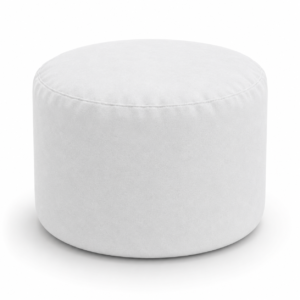 Pouf Tondo Luxor Bianco