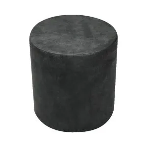 Pouf Cilindro Style Vintage Grigio