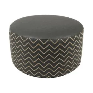 Pouf Gigante Style Zig-Zag Grigio