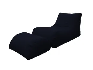 Lettino Chaise Longue Nero