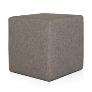 Pouf Cubo Cm 40 Tessuto Grigio Antracite