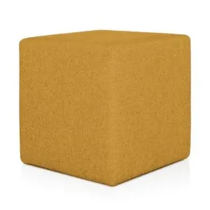 Pouf Cubo Cm 40 Tessuto Giallo