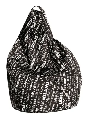 Poltrona Sacco Big City Nero