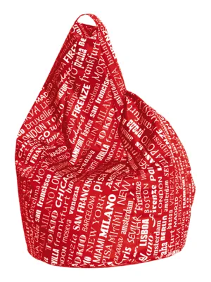 Poltrona Sacco Big City Rosso