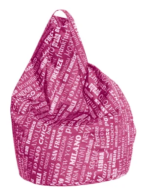 Poltrona Sacco Big City Fucsia