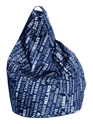 Poltrona Sacco Big City Blu