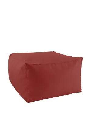 Pouf Quadrato Luxor Rosso