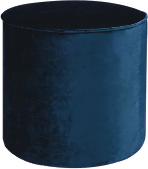 Pouf Cilindro Ø 40 Cm Velluto Blu