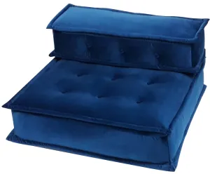 Divano Modulare Cuscino Suolo Velluto Blu Notte