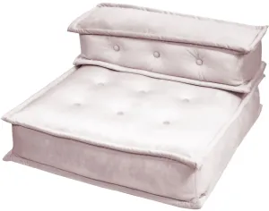 Divano Modulare Cuscino Suolo Velluto Rosa Confetto