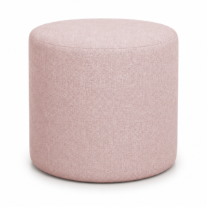 Pouf Cilindro Ø 40 Cm Tessuto Rosa