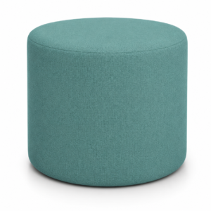 Pouf Cilindro Ø 40 Cm Tessuto Turchese